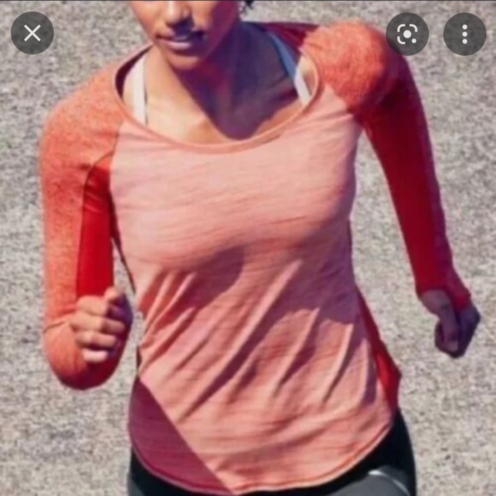 Athleta Running Wild Crew Neck Womens Size XXS Long Sleeve Pullover Thumbholes